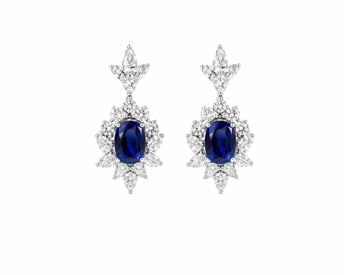 Royal Blue Earrings LG