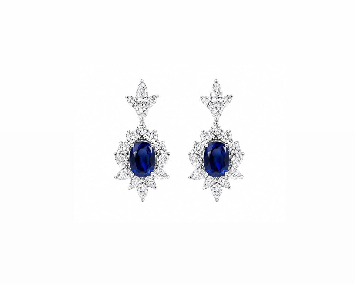 Royal Blue Earrings LG