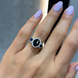 Royal Sapphire Trilogy Ring