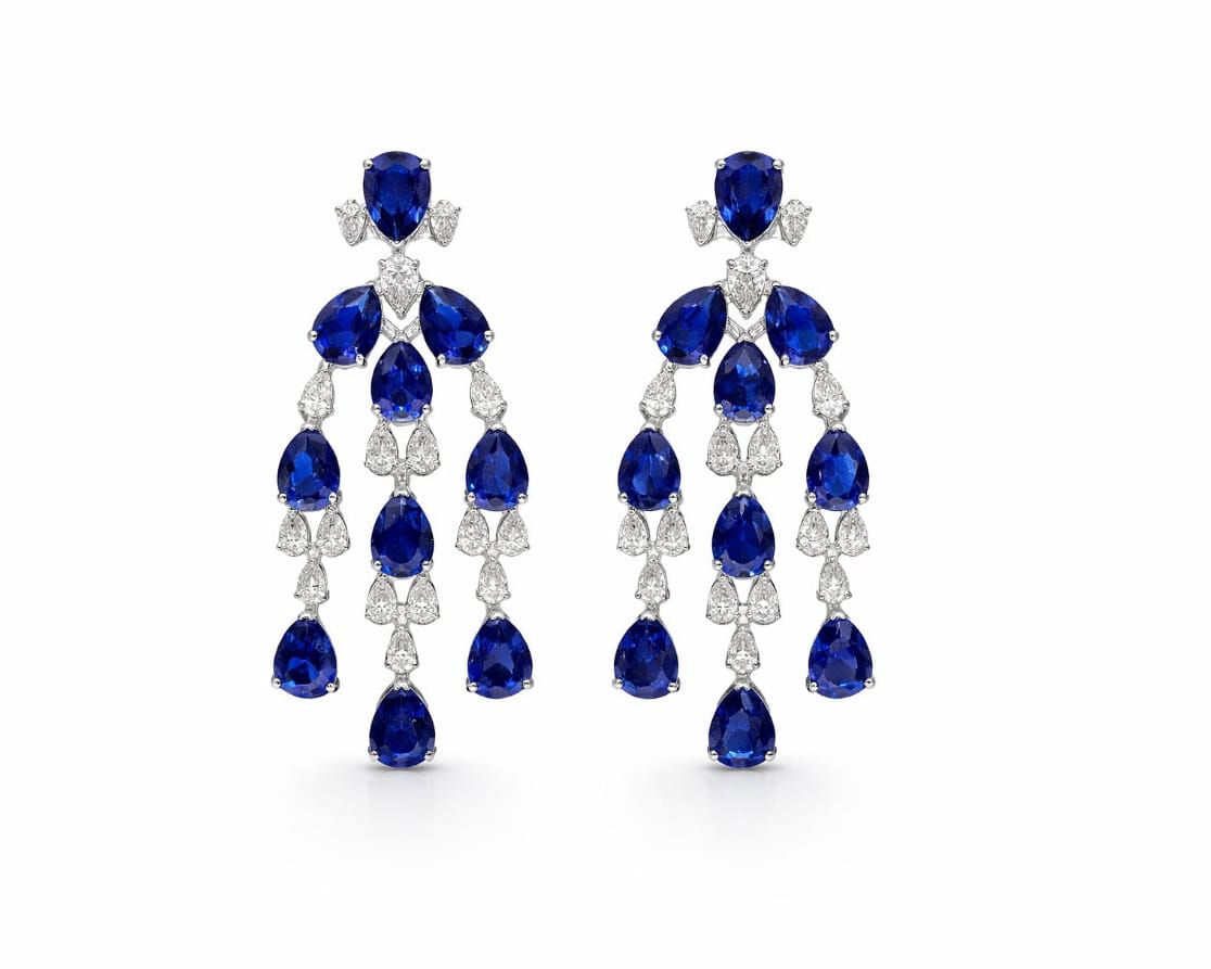 Sapphire Chandelier Earrings LG