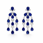 Sapphire Chandelier Earrings LG