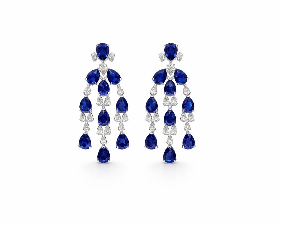 Sapphire Chandelier Earrings LG