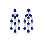 Sapphire Chandelier Earrings LG