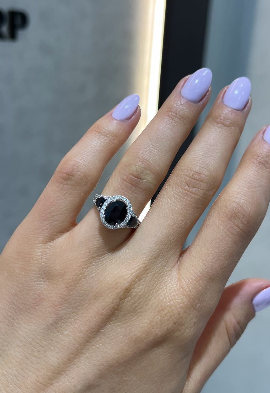 Sapphire Trilogy Ring