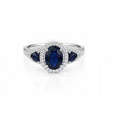 Sapphire Trilogy Ring