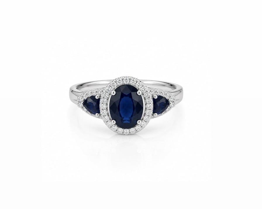 Sapphire Trilogy Ring