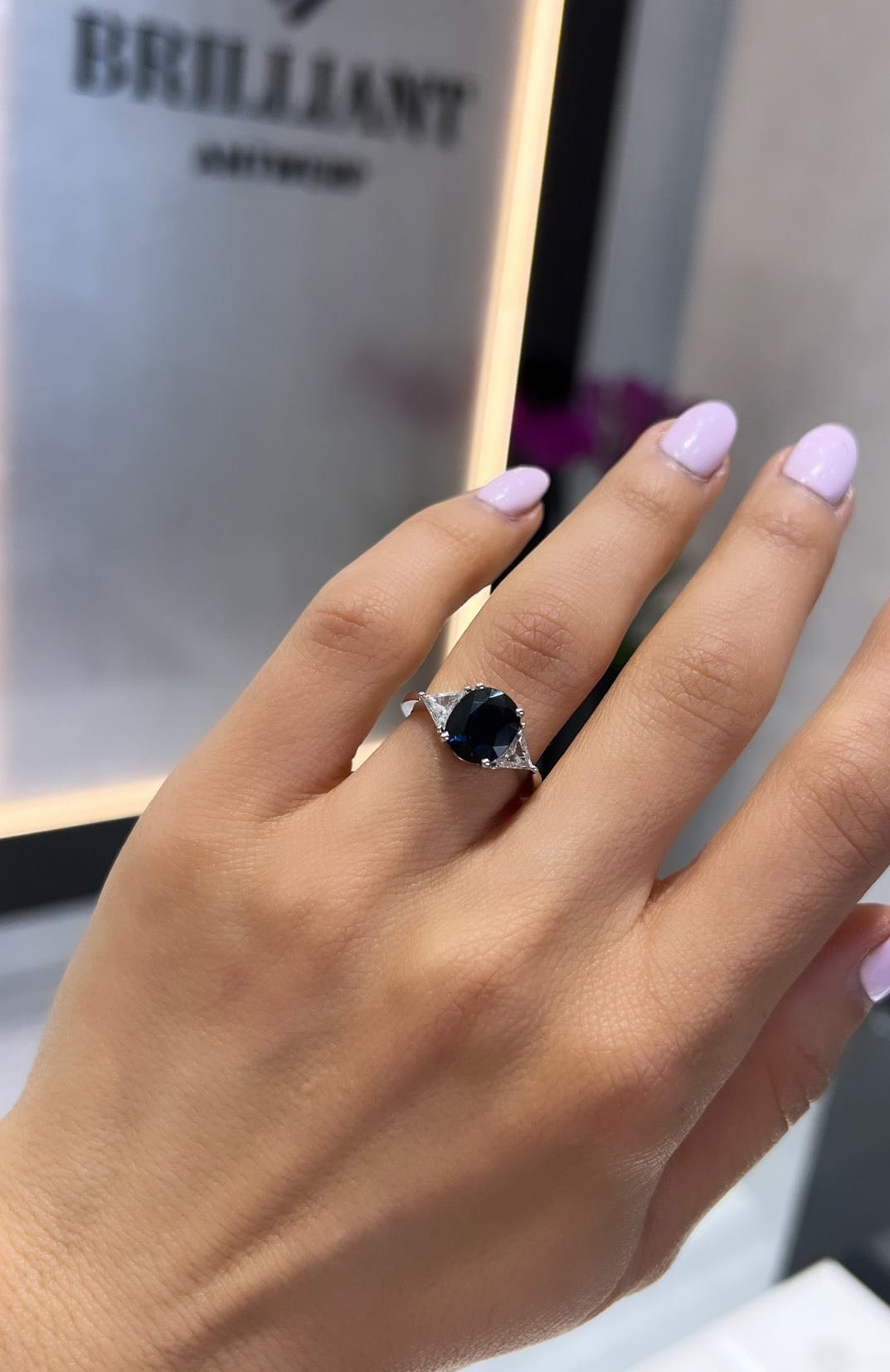 Sapphire Trilogy Ring