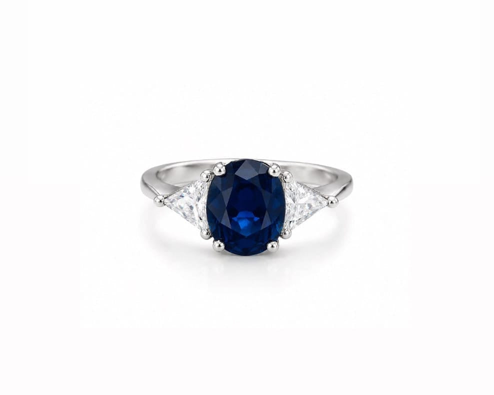 Sapphire Trilogy Ring