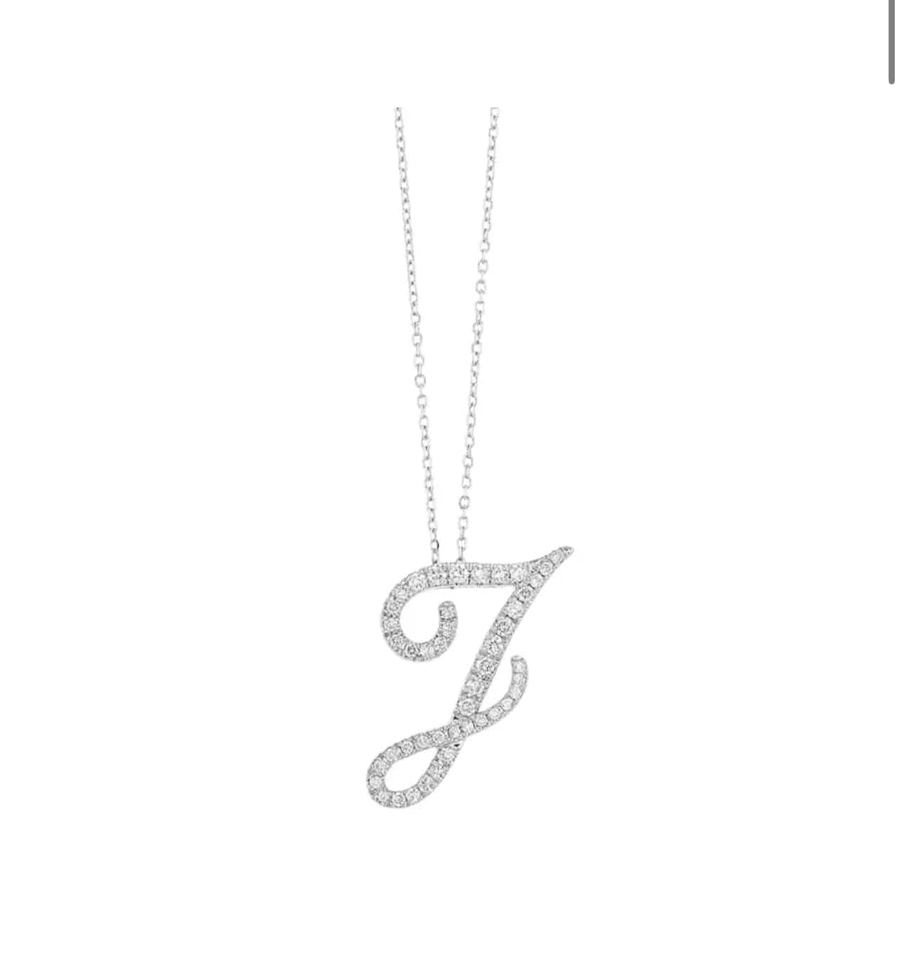 Script Initial Necklace