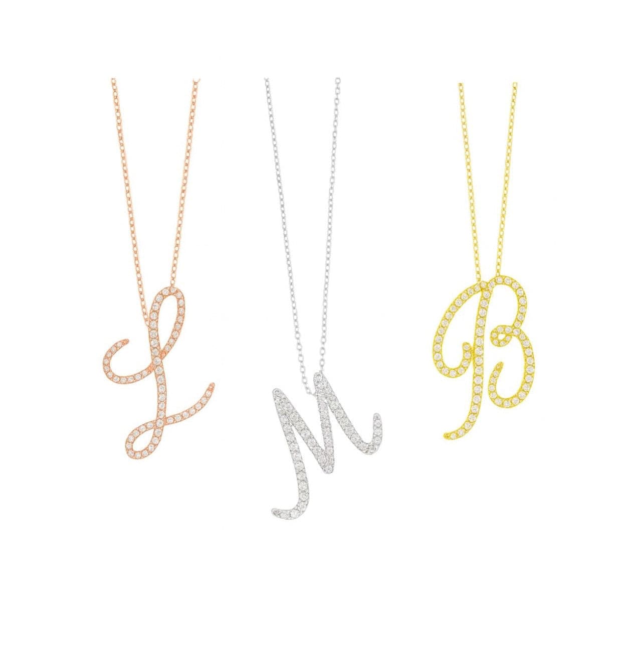 Script Initial Necklace