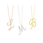 Script Initial Necklace