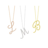 Script Initial Necklace