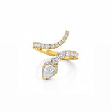 Serpent Pear Ring LG
