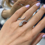 Serpent Pear Ring LG