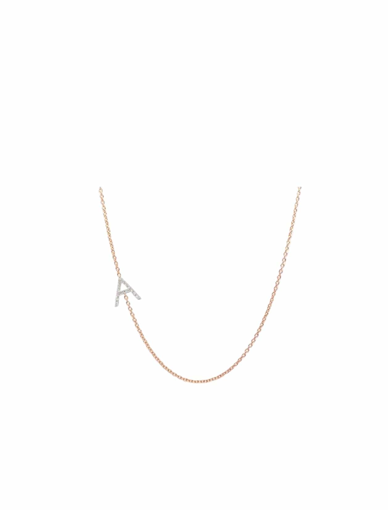 Side Initial Necklace