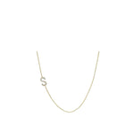 Side Initial Necklace
