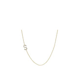 Side Initial Necklace