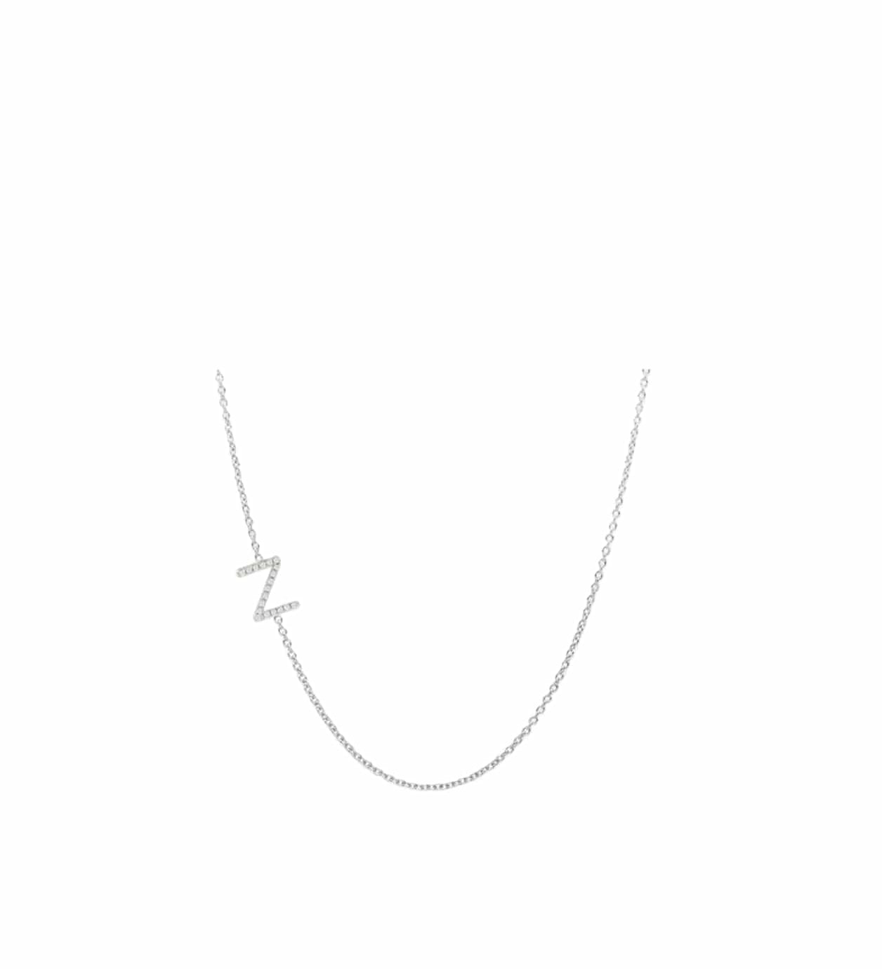 Side Initial Necklace