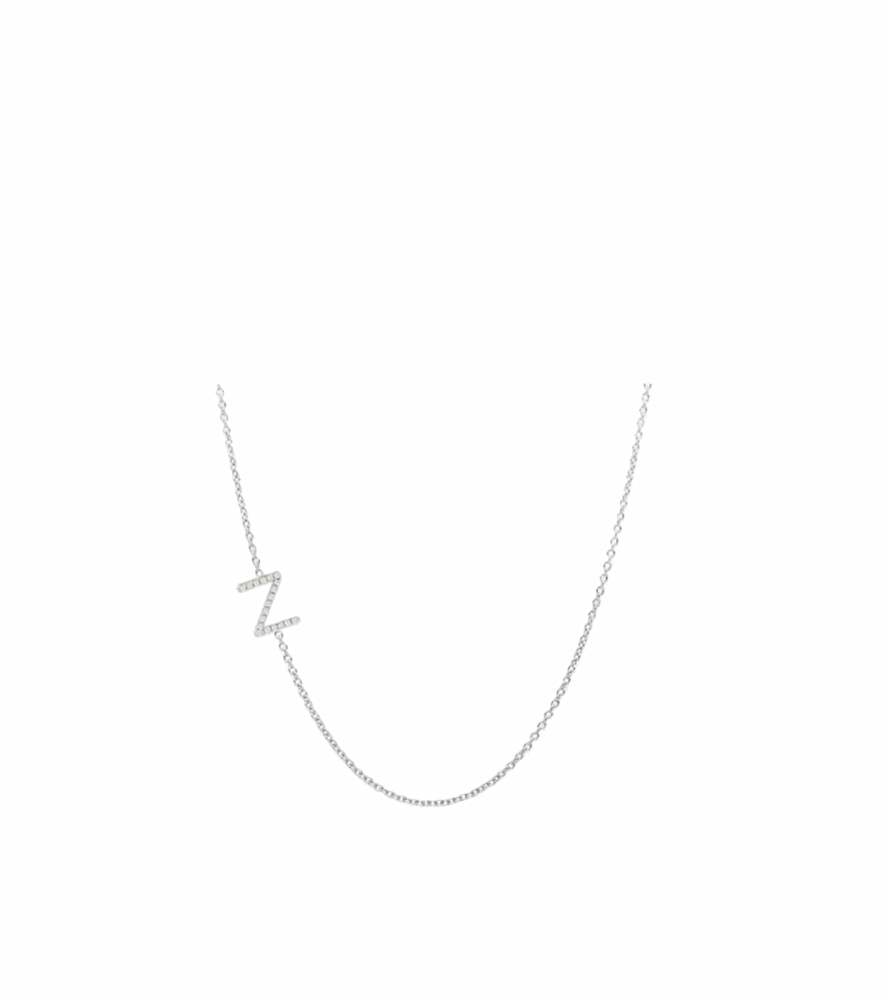 Side Initial Necklace