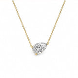 Sidewise Pear Necklace LG