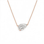 Sidewise Pear Necklace LG