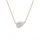 Sidewise Pear Necklace LG