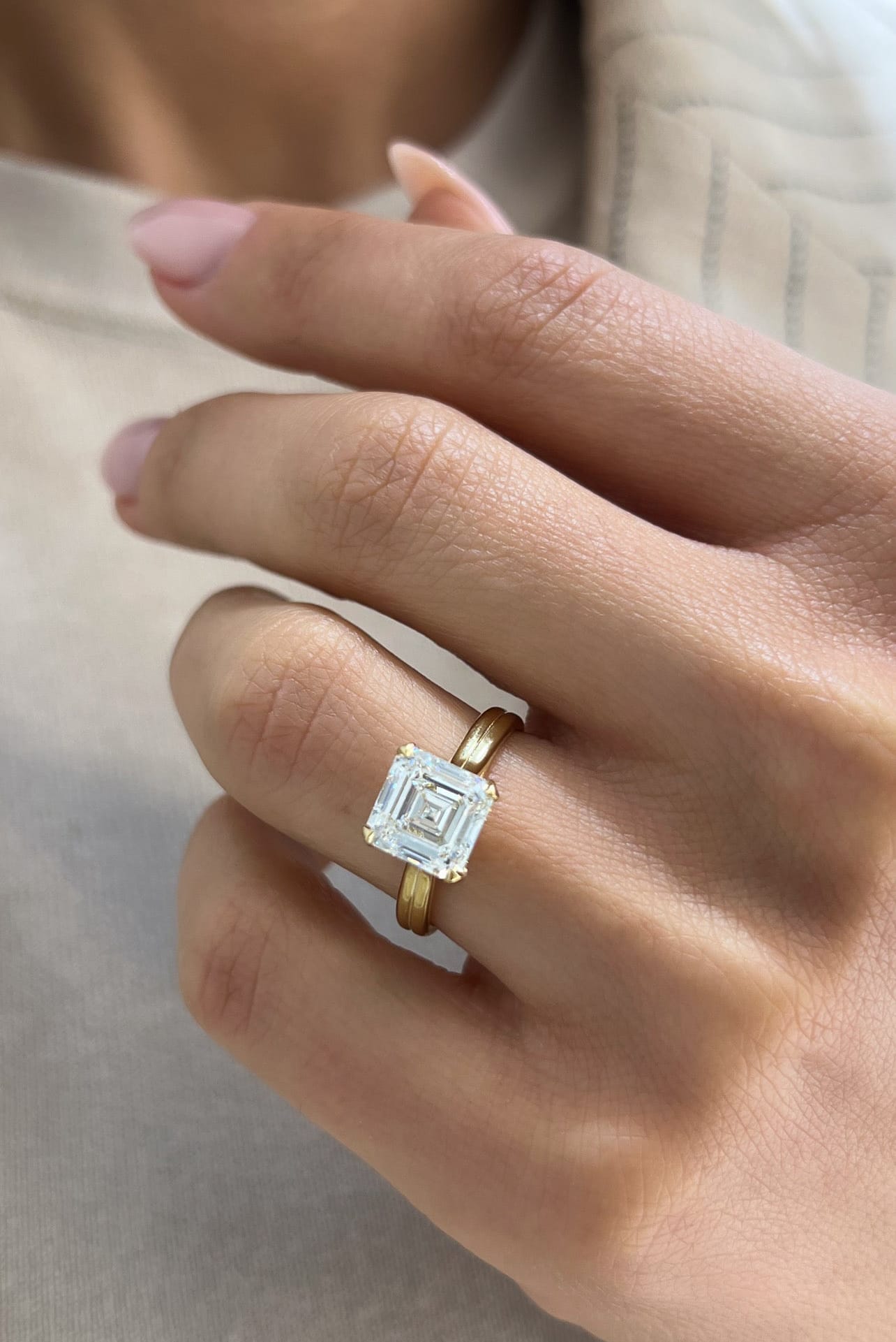 Signature Asscher Ring LG