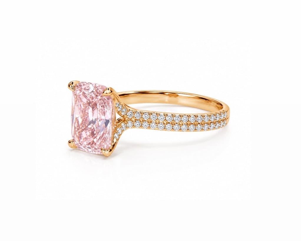 Signature Pink Cushion Ring LG
