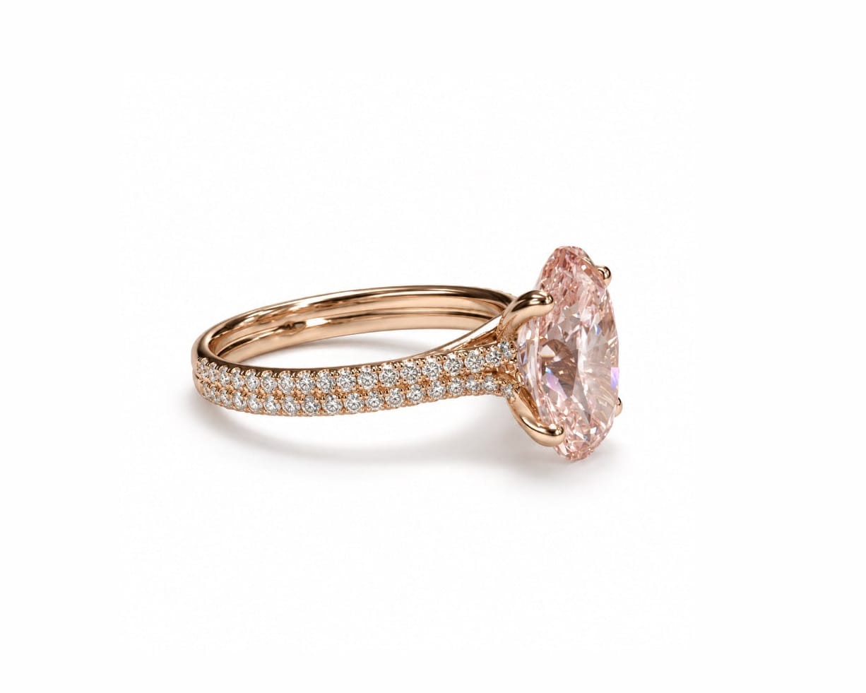 Signature Pink Oval Ring LG