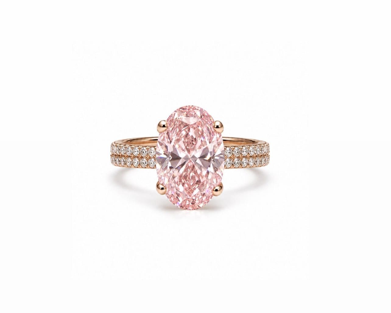 Signature Pink Oval Ring LG