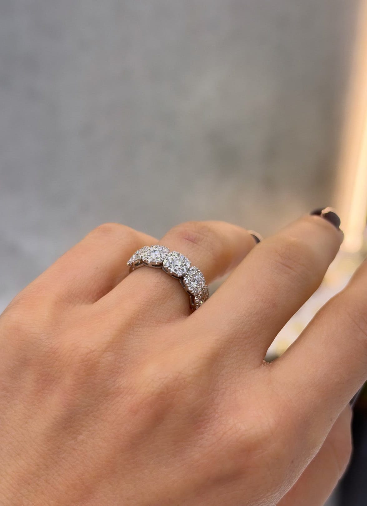 Small Cluster Eternity Ring