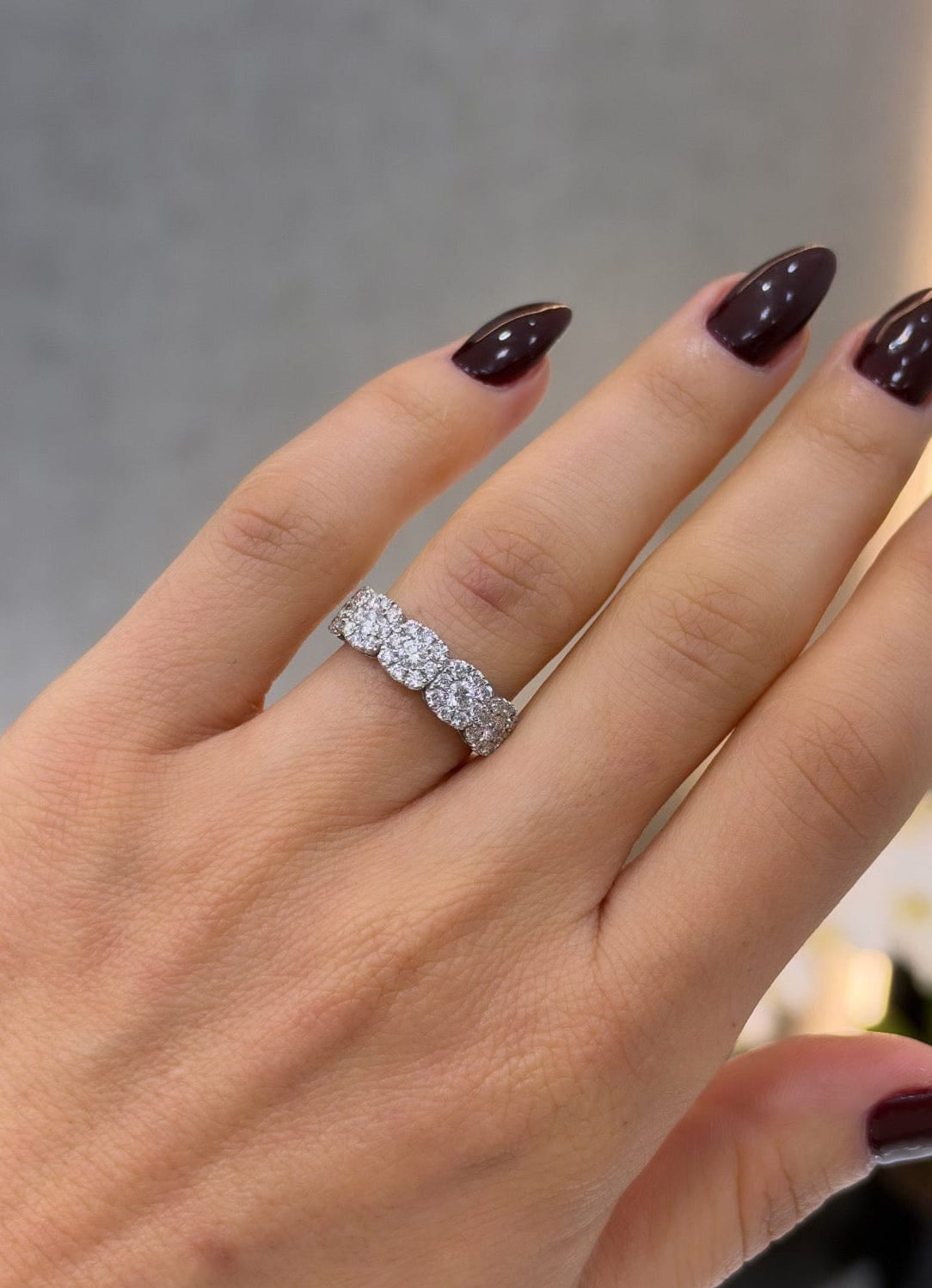 Small Cluster Eternity Ring