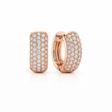 Small Pave Hoops