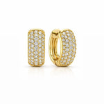 Small Pave Hoops