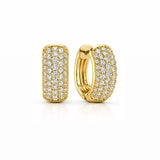 Small Pave Hoops