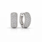Small Pave Hoops