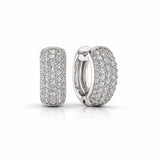 Small Pave Hoops