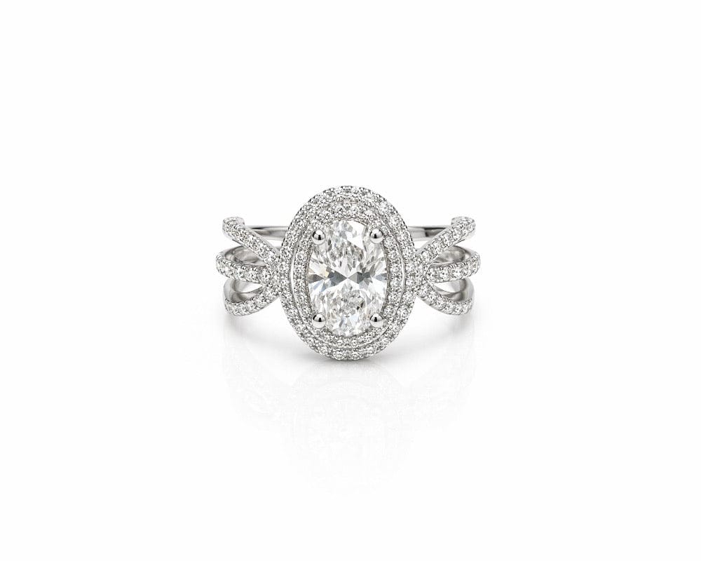 Soléa Oval Halo Ring LG