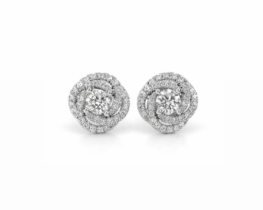 Spiral Diamond Studs