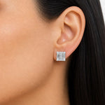 Square Illusion Earstuds