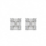 Square Illusion Earstuds