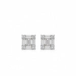 Square Illusion Earstuds