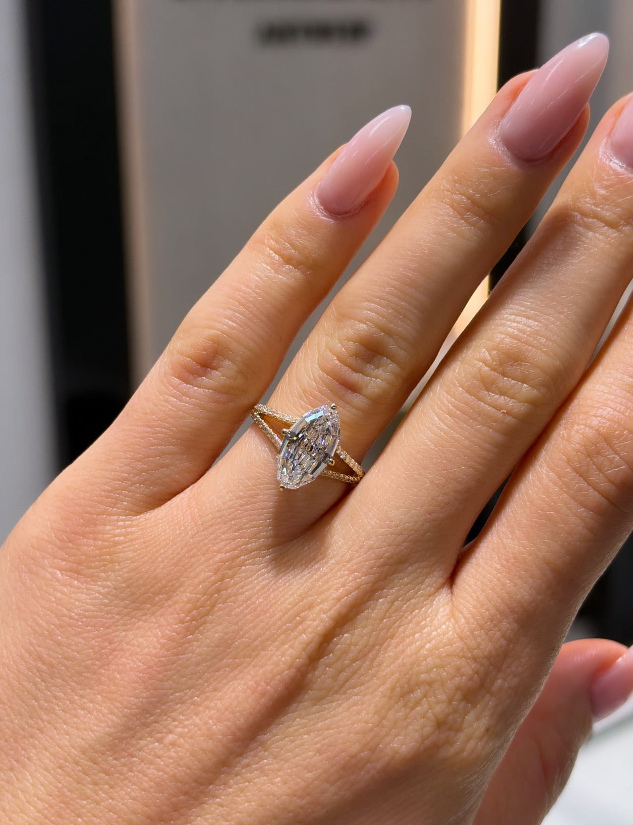 Step Cut Split Solitaire LG
