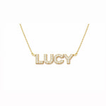 Straight Capital Name Necklace