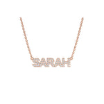 Straight Capital Name Necklace
