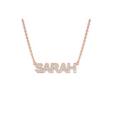 Straight Capital Name Necklace