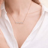 Straight Capital Name Necklace