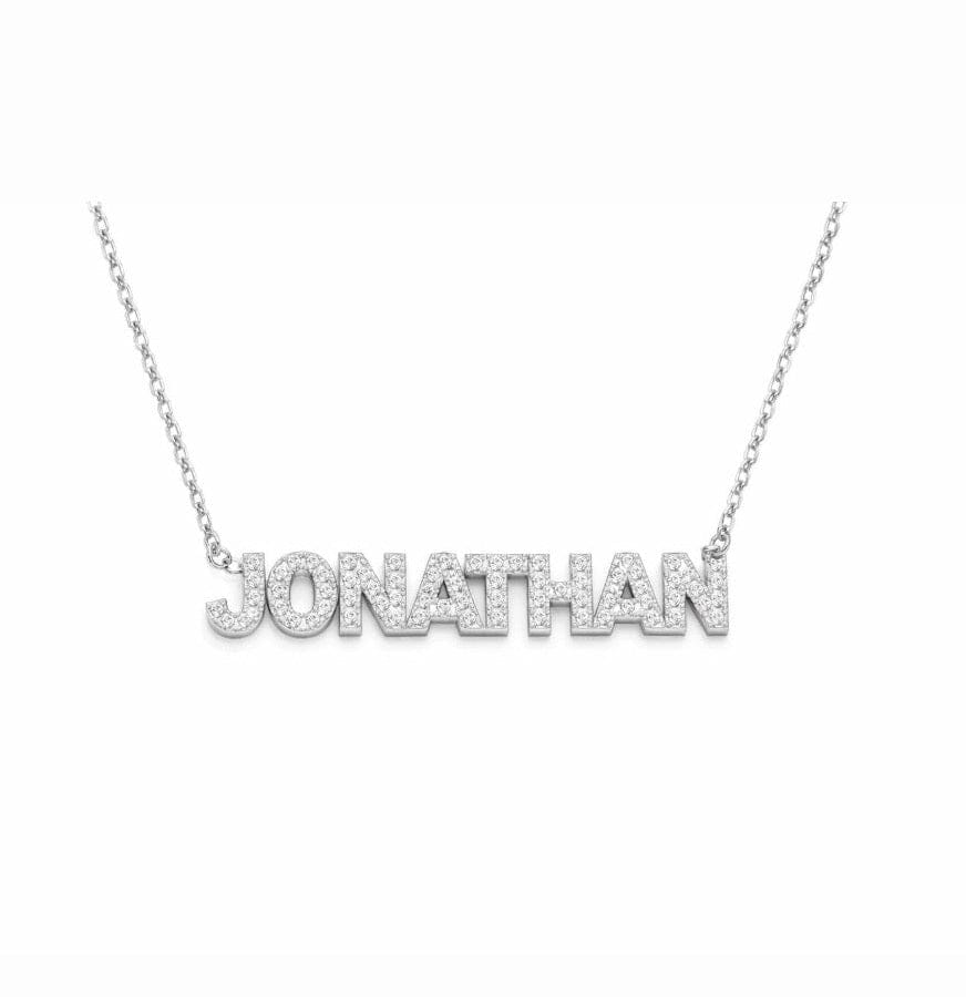 Straight Capital Name Necklace