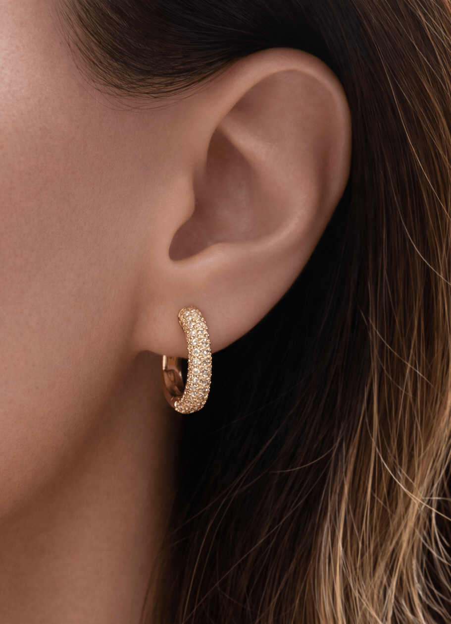 The Classic Pave Hoops