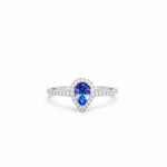 The Halo Teardrop Ring